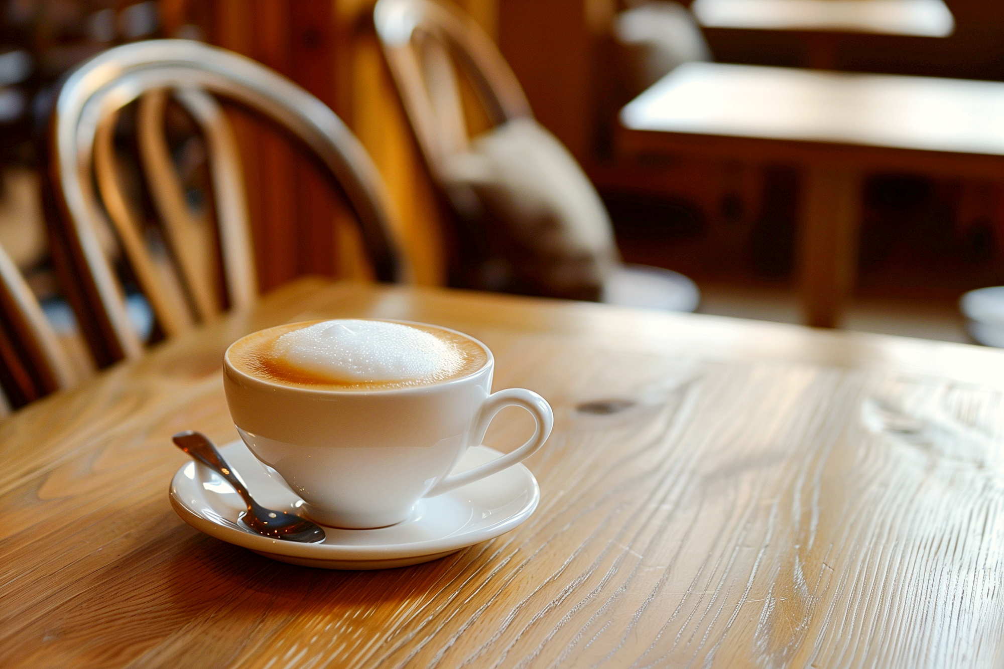 カフェでカプチーノを注文１