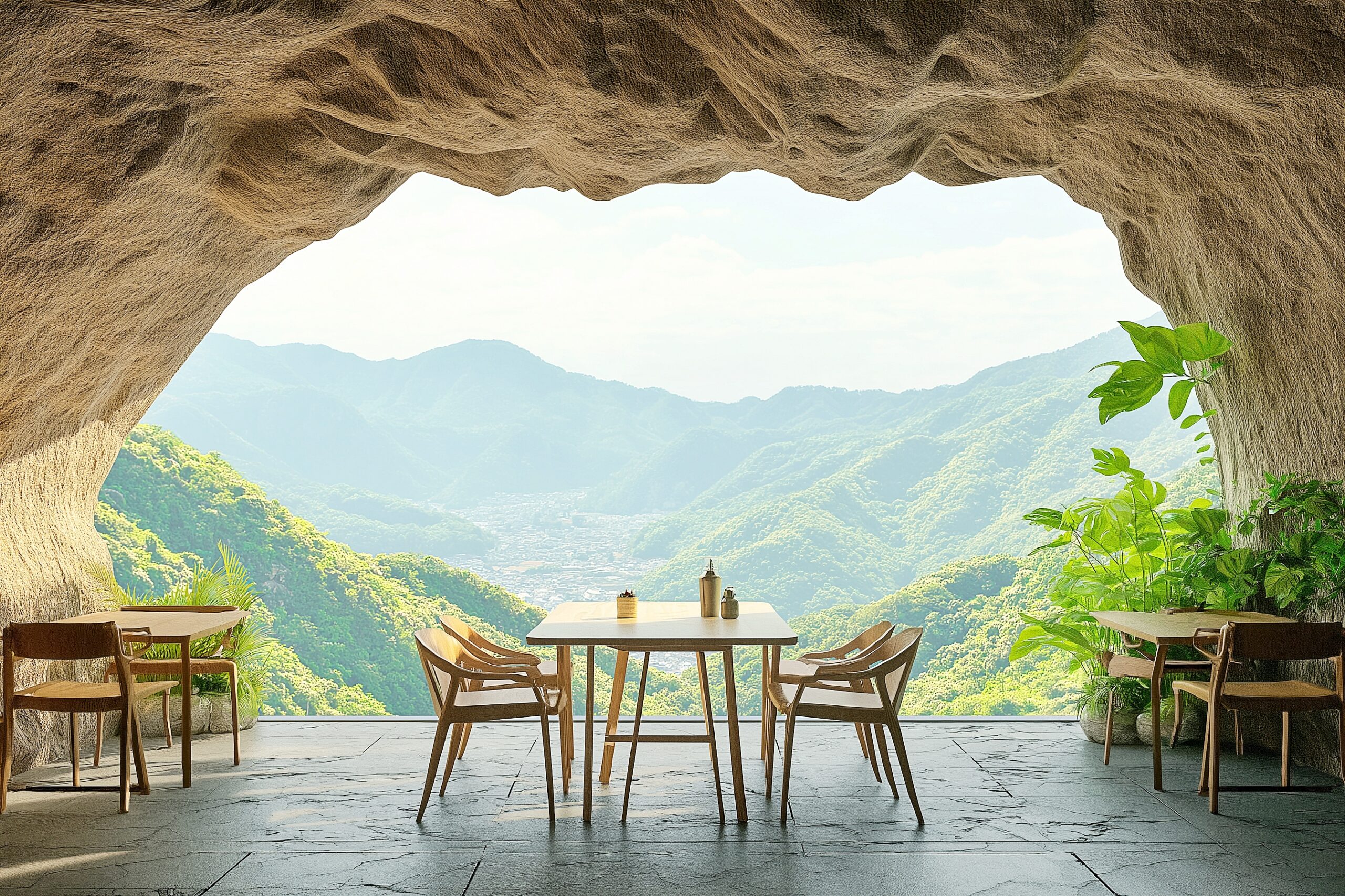 穴場カフェのテラス席０