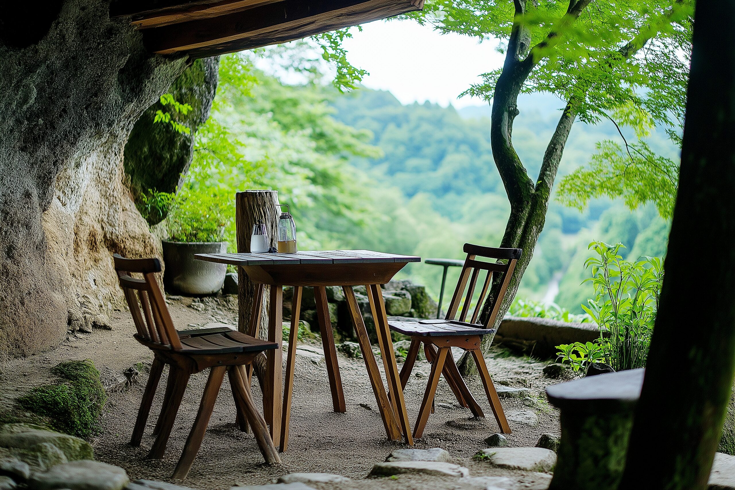 穴場カフェのテラス席０