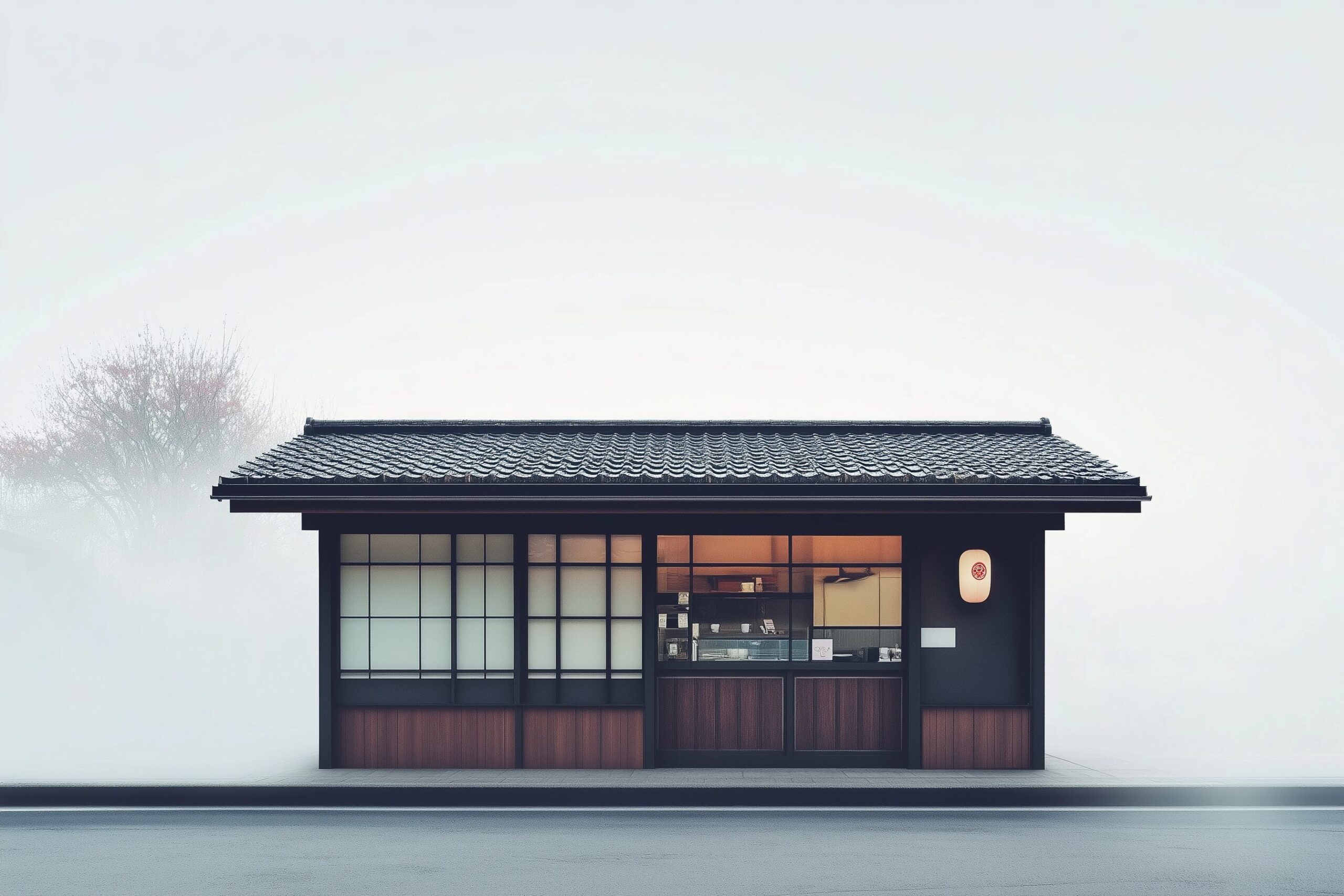 Appearance of an old Japanese house cafe