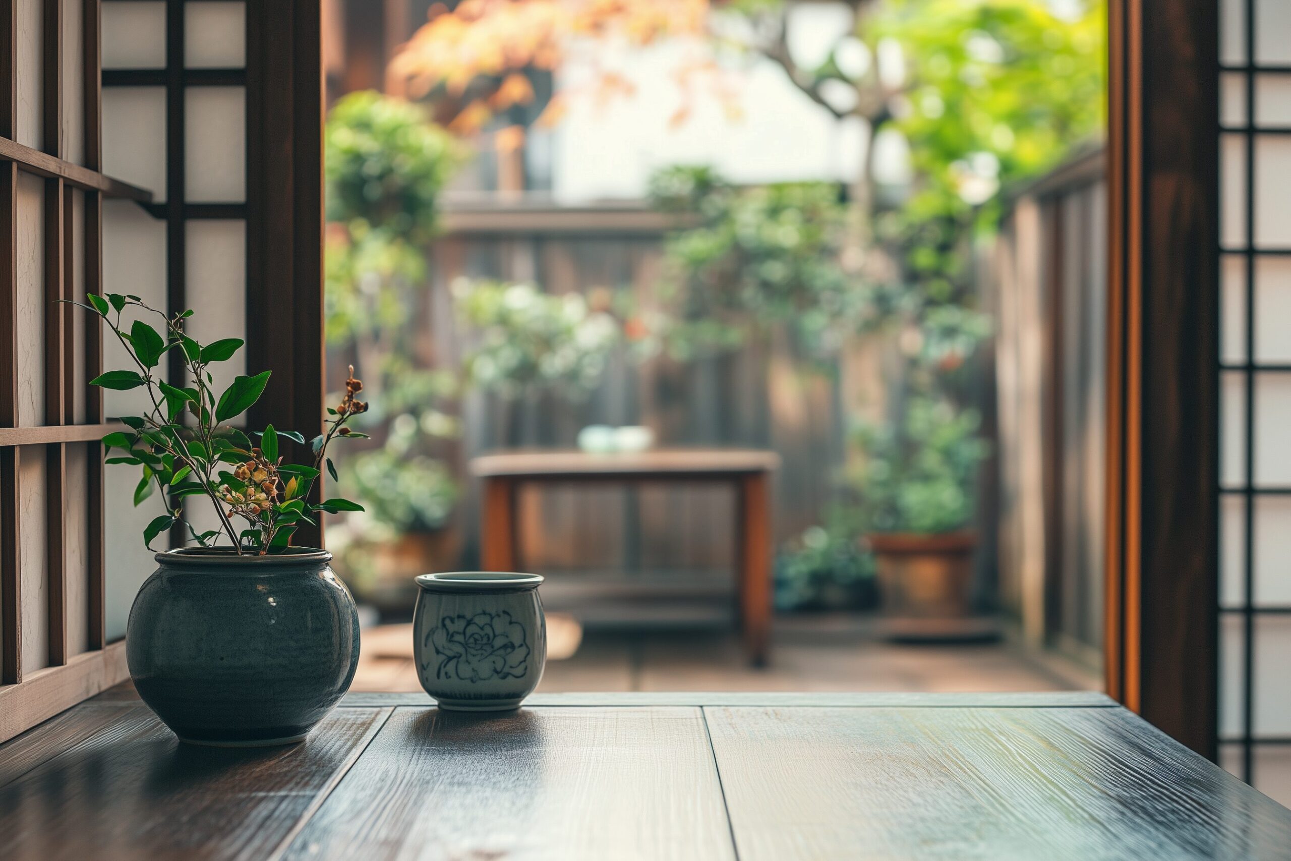 和を感じるカフェインテリア・雑貨 / Cafe interior with a Japanese feel０