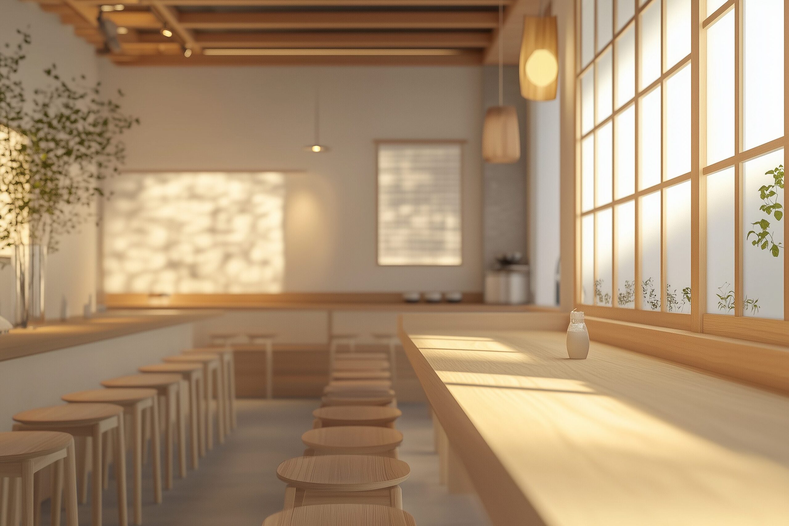 和を感じるカフェインテリア・雑貨 / Cafe interior with a Japanese feel０