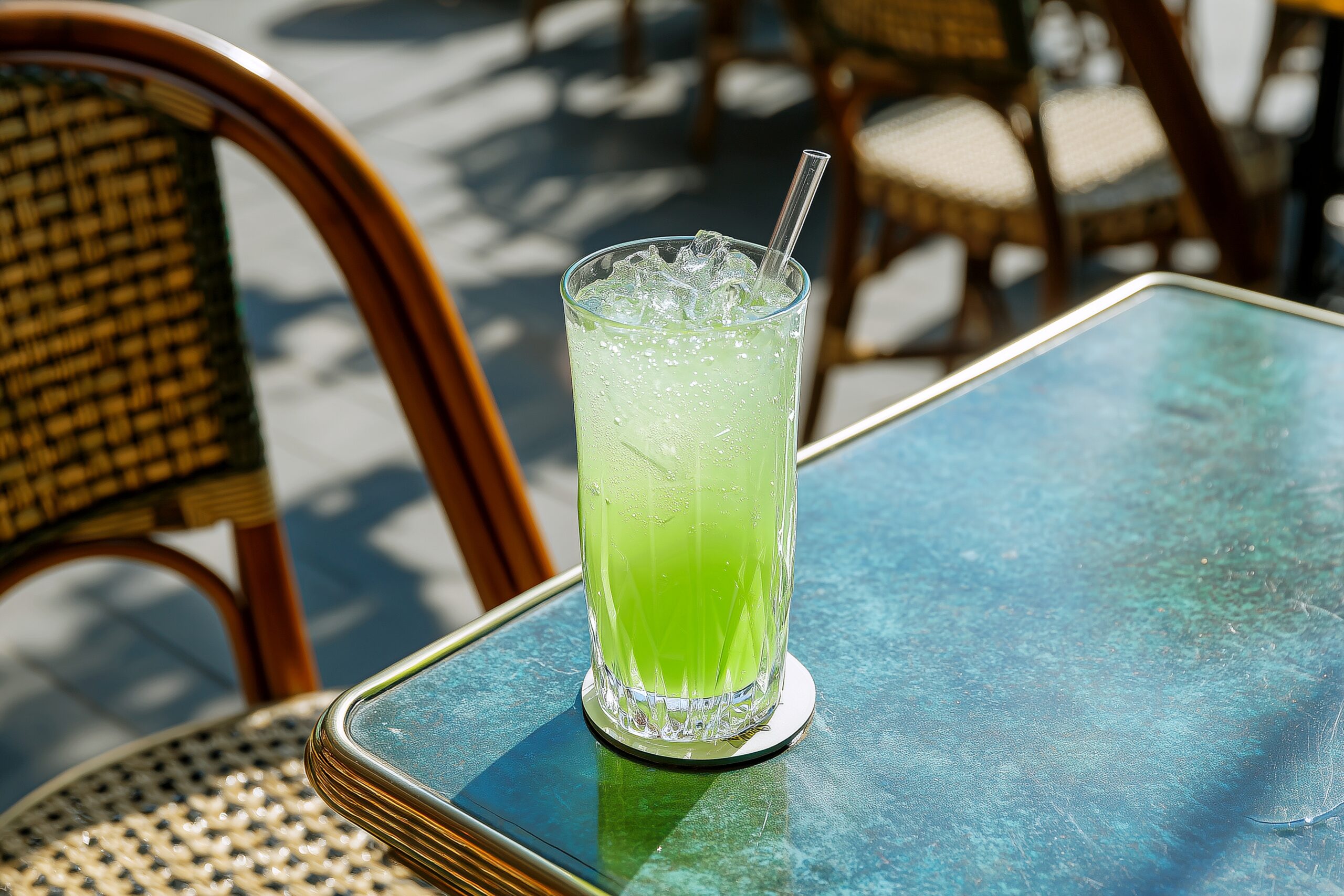 カフェでメロンソーダ・ジュースを注文0