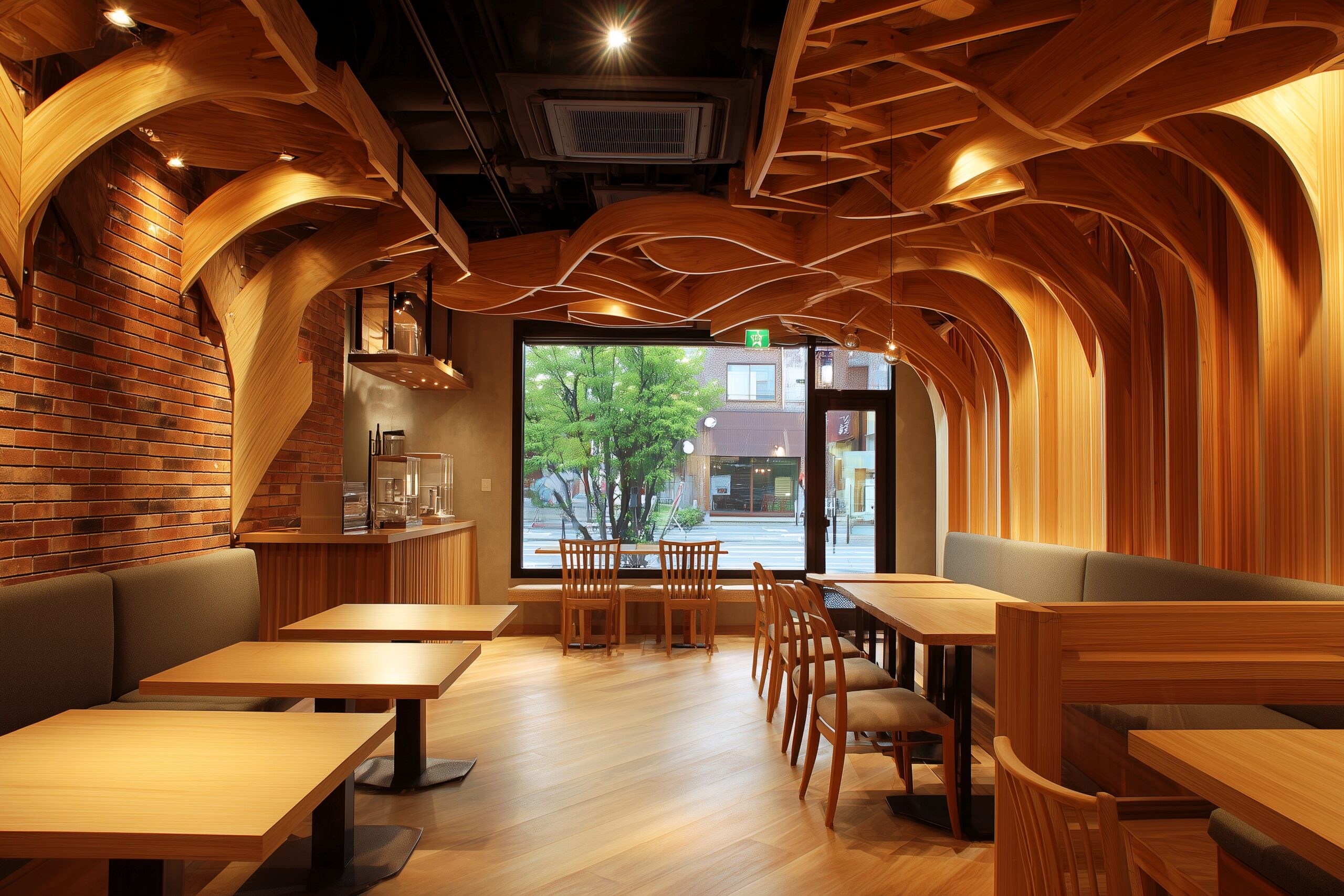 和×洋のおしゃれなカフェインテリア・フリー素材0
