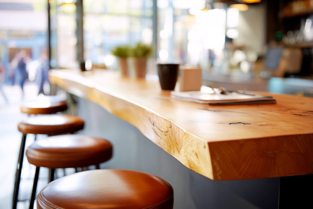 カフェのカウンターテーブル席・フリー素材０