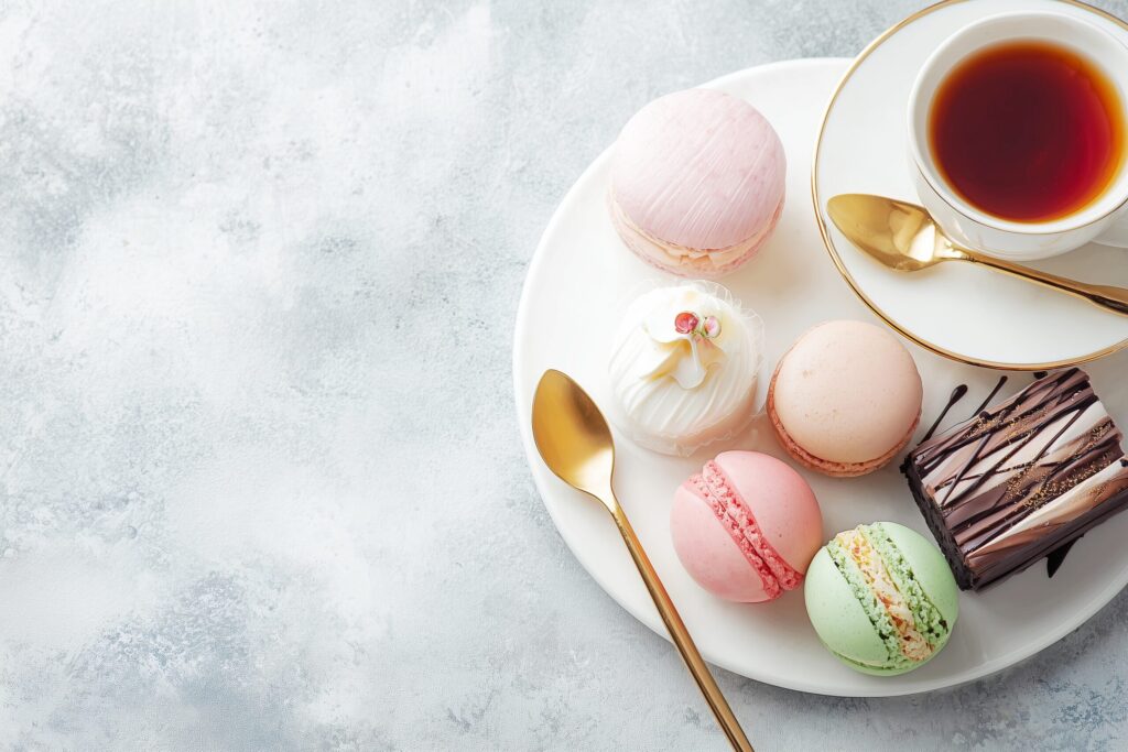 【フリー素材】オシャレなカフェスイーツ０１