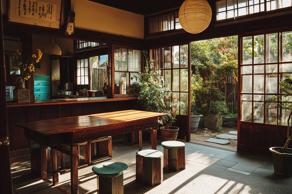 【古民家カフェ】歴史ある品のあるカフェのインテリア０