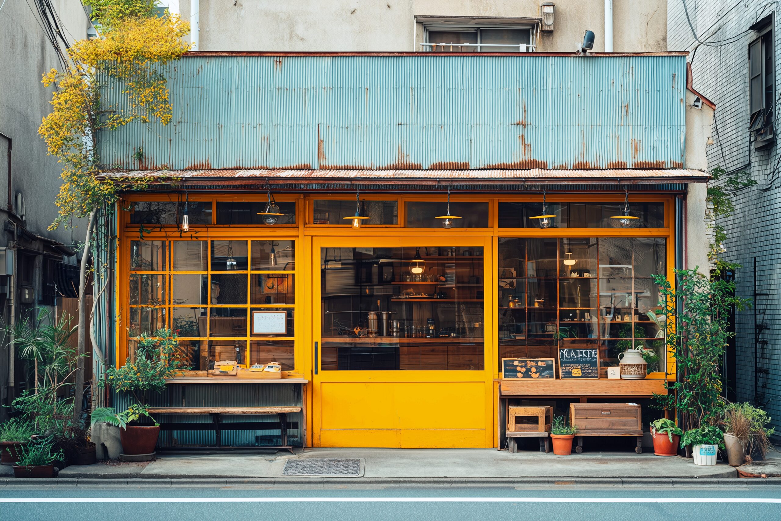 レトロな喫茶店の外観イメージ画像0