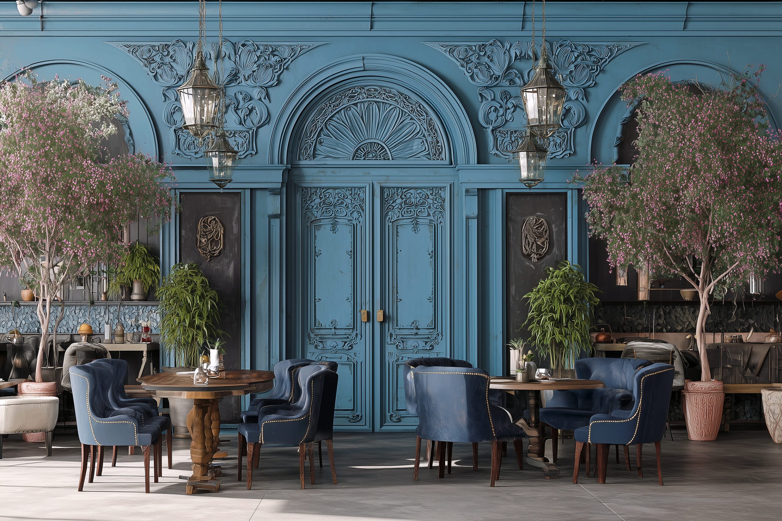 高級感のあるオシャレカフェのインテリア・フリー素材０