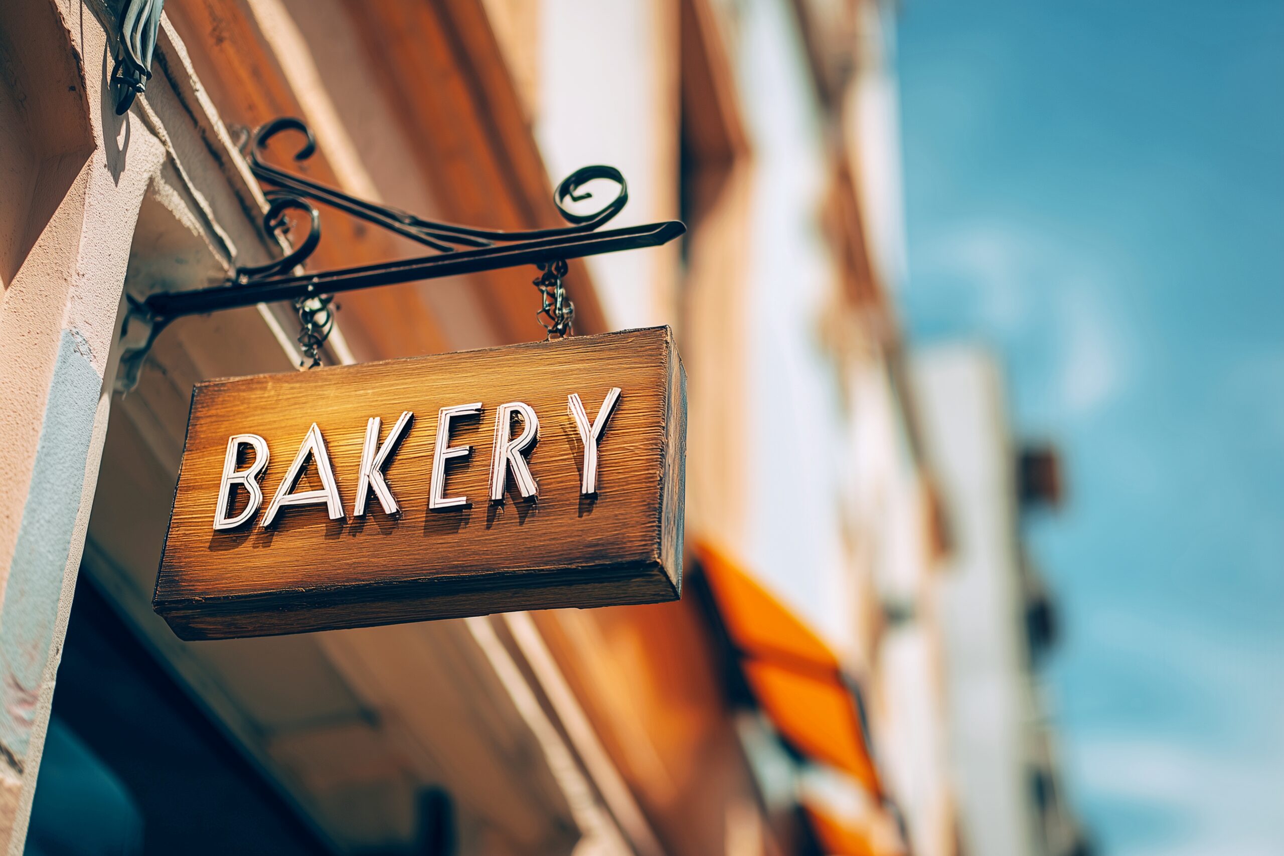カフェ・パン屋の看板プレート画像「Bakery」０
