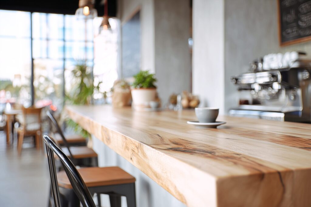 カフェのカウンターテーブル席・フリー素材０