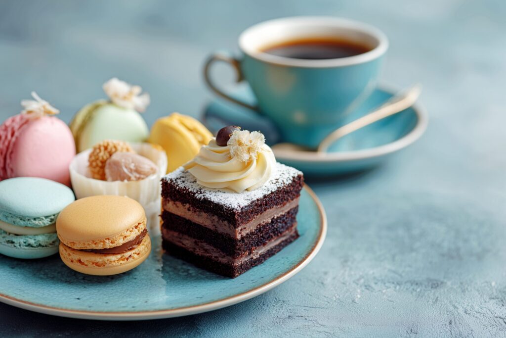 【フリー素材】オシャレなカフェスイーツ０１