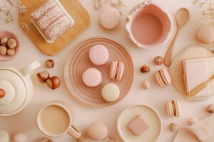 カフェスイーツのオシャレ背景画像・かわいいフリー素材0