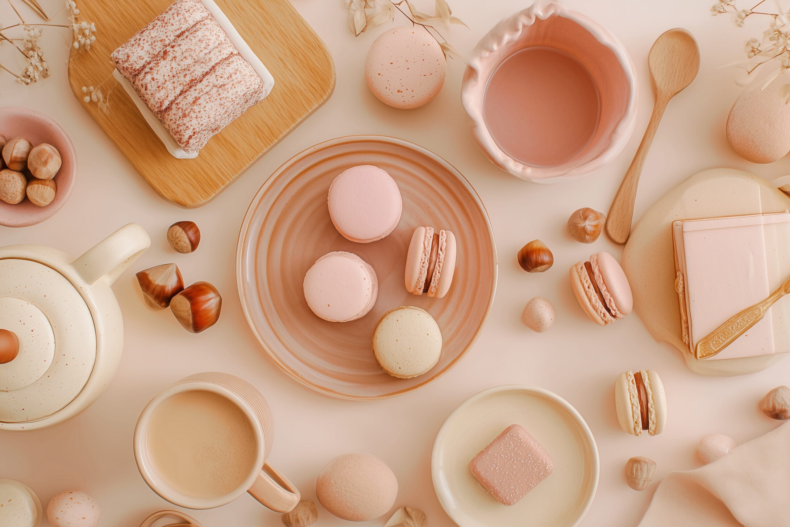 カフェスイーツのオシャレ背景画像・かわいいフリー素材０