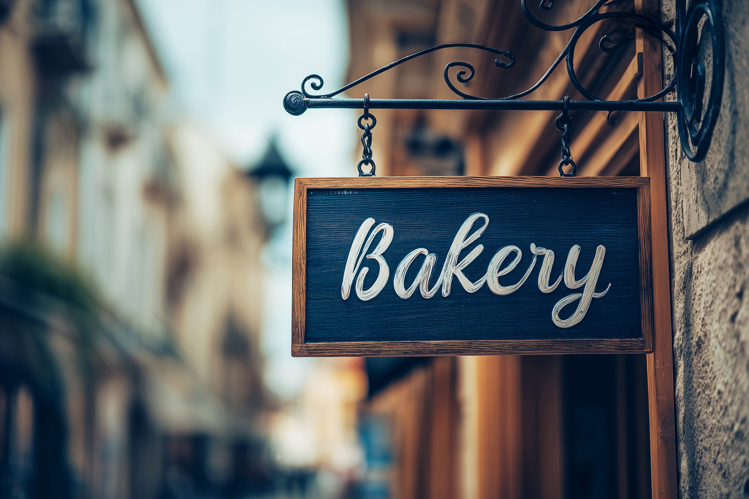 カフェ・パン屋の看板プレート画像「Bakery」０