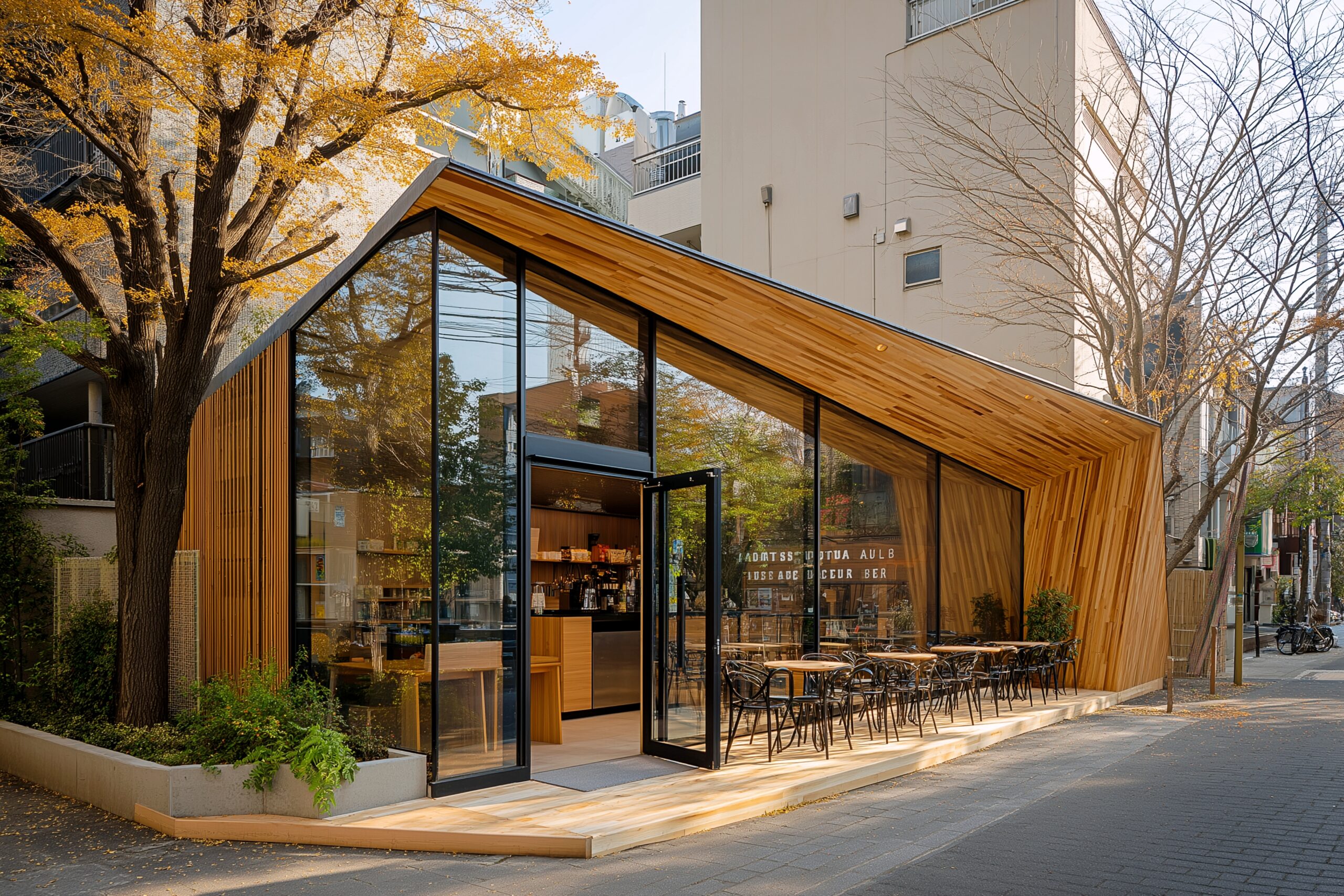 オシャレカフェの外装画像・秋シーズン0