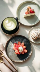 【スマホ壁紙】おしゃれなカフェスイーツ・フリー素材0