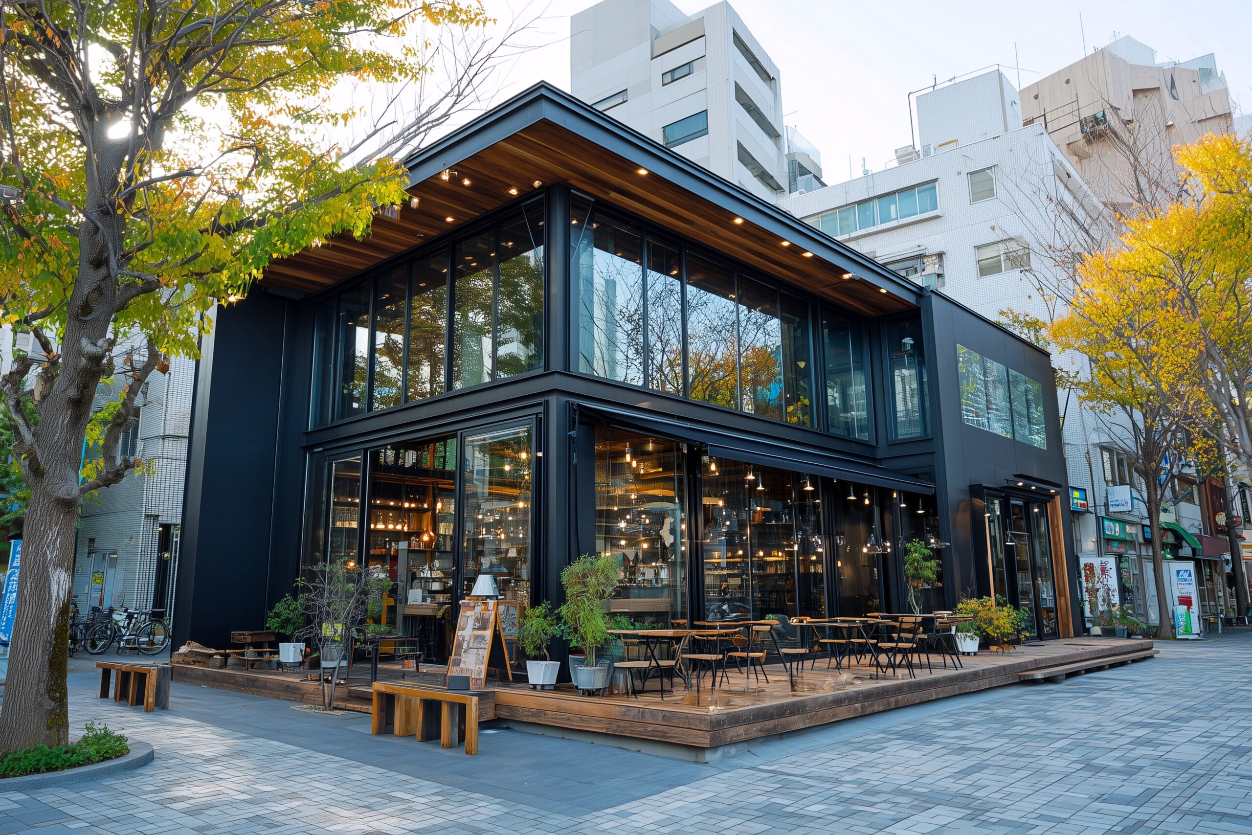 オシャレカフェの外装画像・秋シーズン0