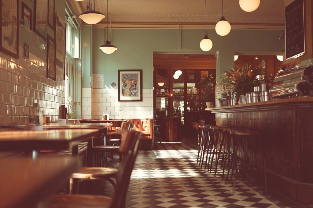 【まるで大正時代】歴史あるレトロカフェのイメージ画像・フリー素材０