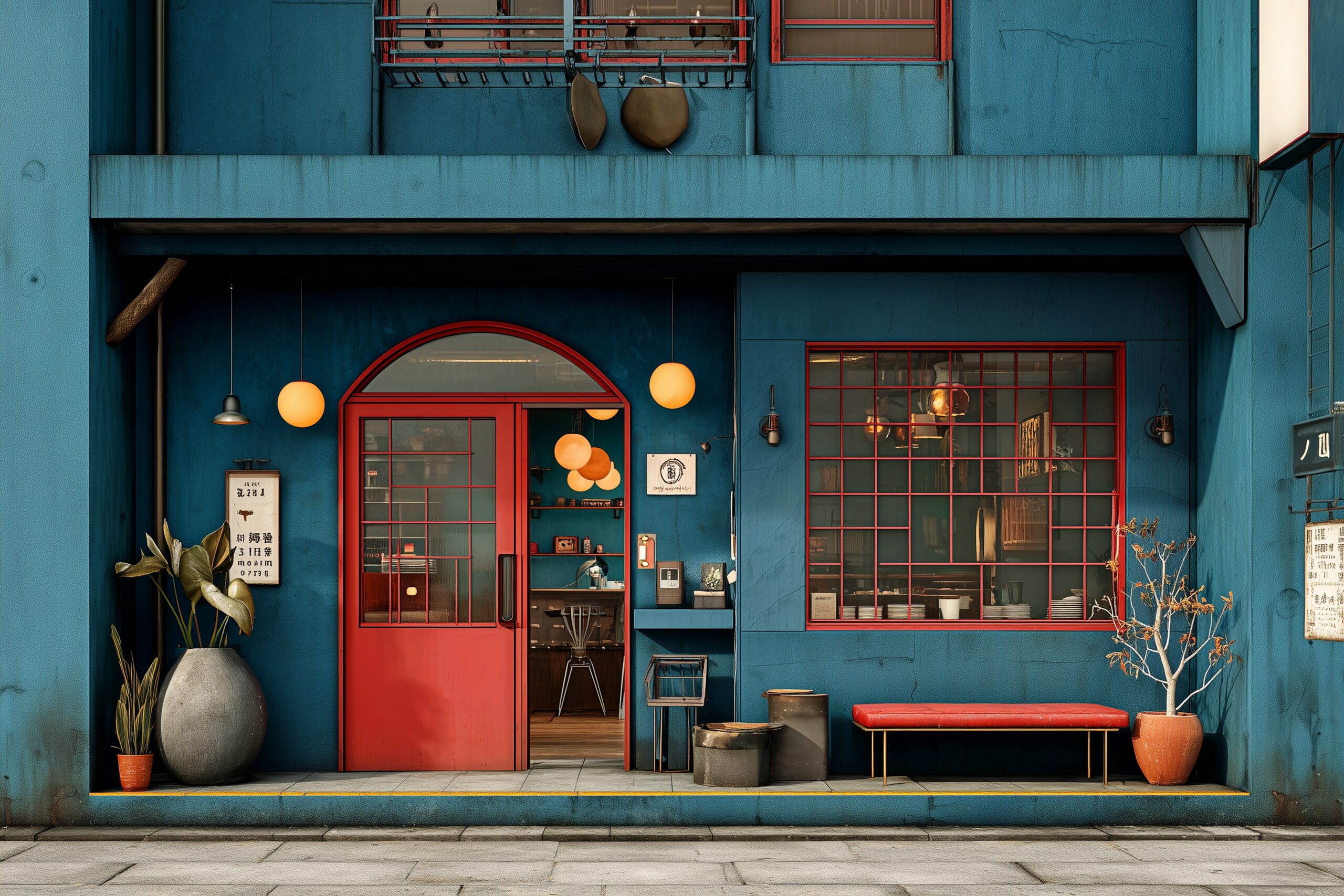 レトロな喫茶店の外観イメージ画像0