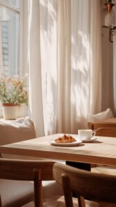 【スマホ壁紙】北欧風カフェのおしゃれなインテリア・フリー素材0