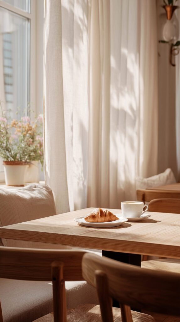 【スマホ壁紙】北欧風カフェのおしゃれなインテリア・フリー素材０