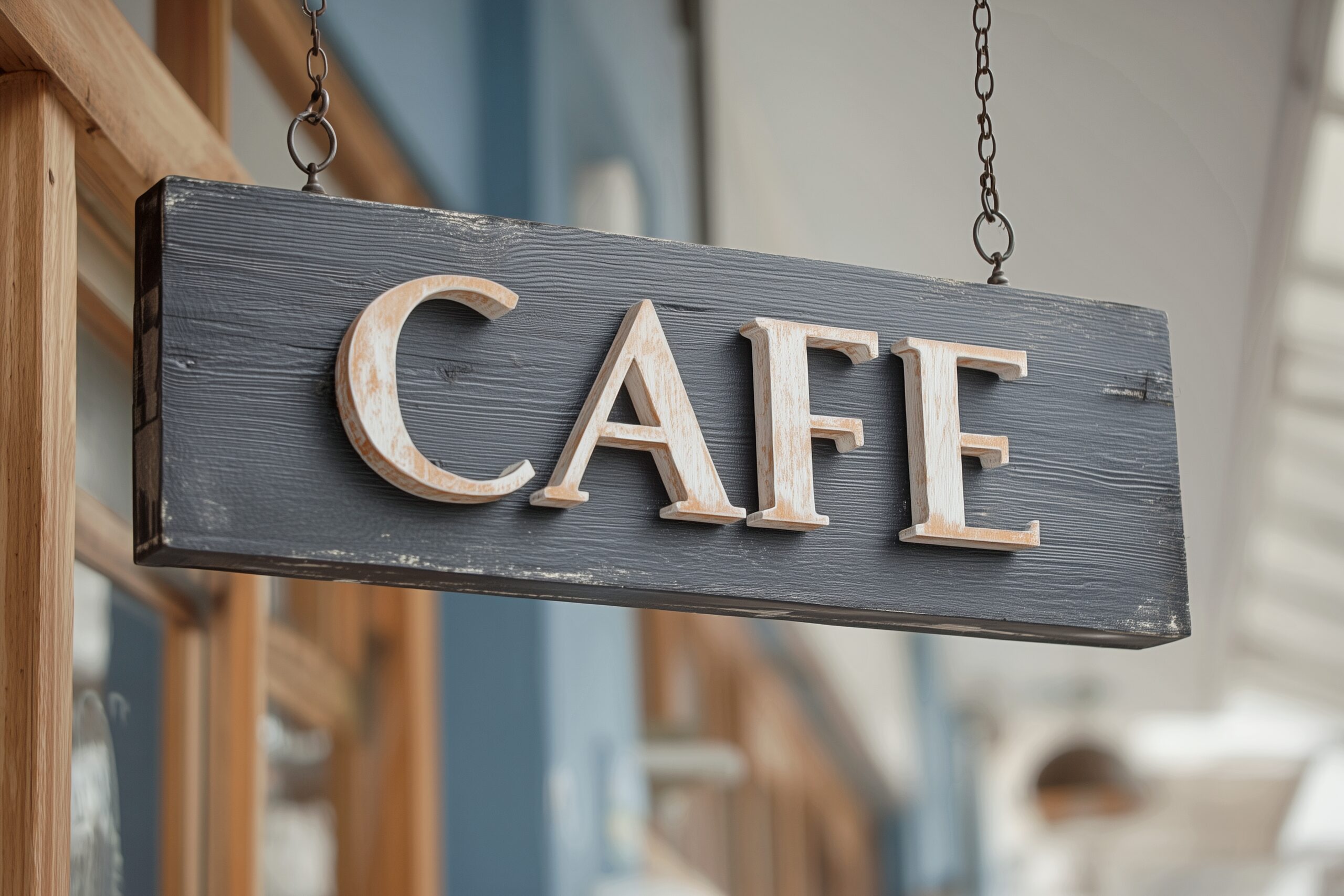 【フリー素材】カフェのシンプルでオシャレな看板0