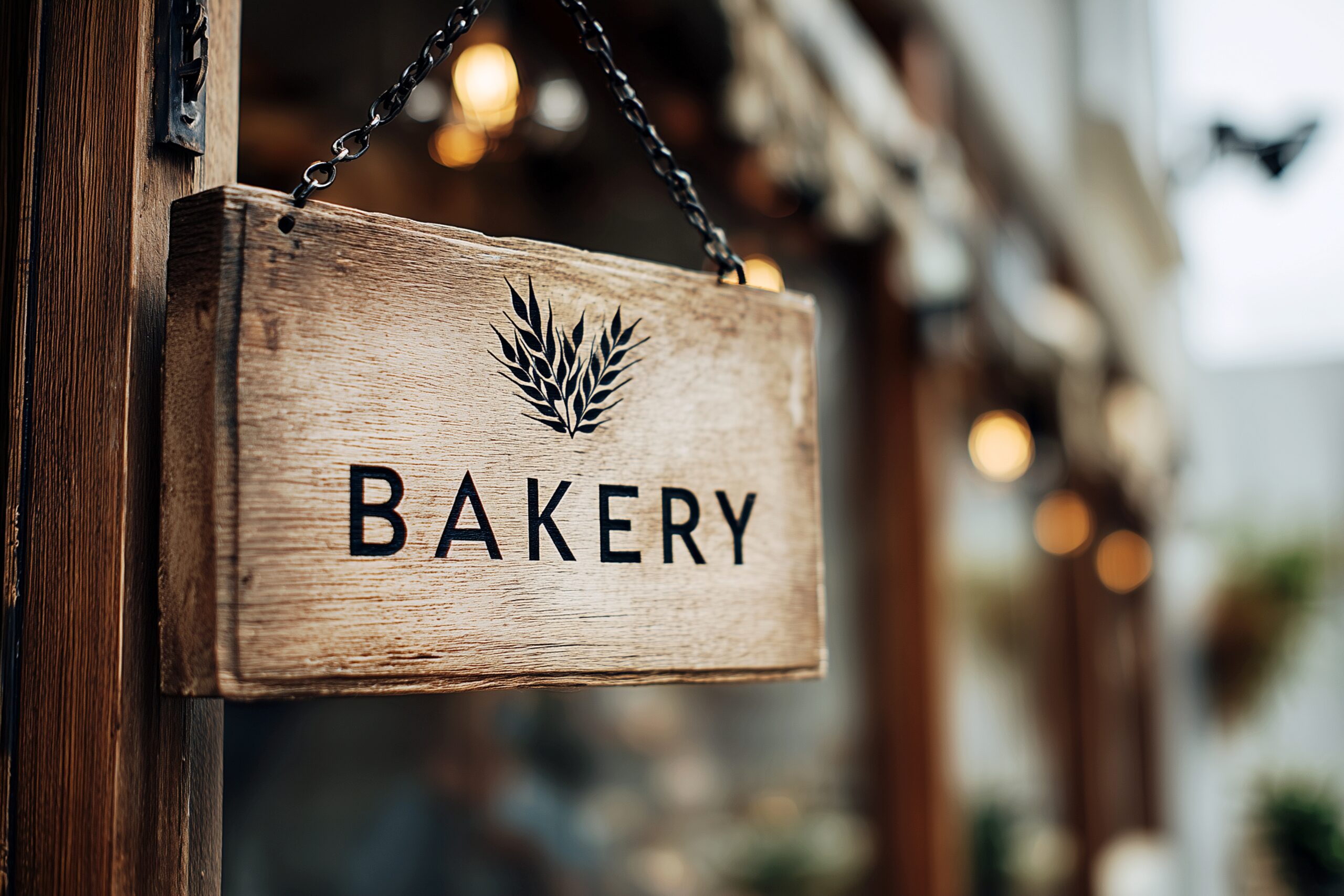 カフェ・パン屋の看板プレート画像「Bakery」０