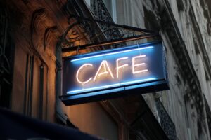 【フリー素材】カフェのシンプルでオシャレな看板０