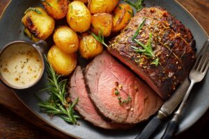 【カフェディナー】おしゃれなローストビーフ・お肉のフリー素材０