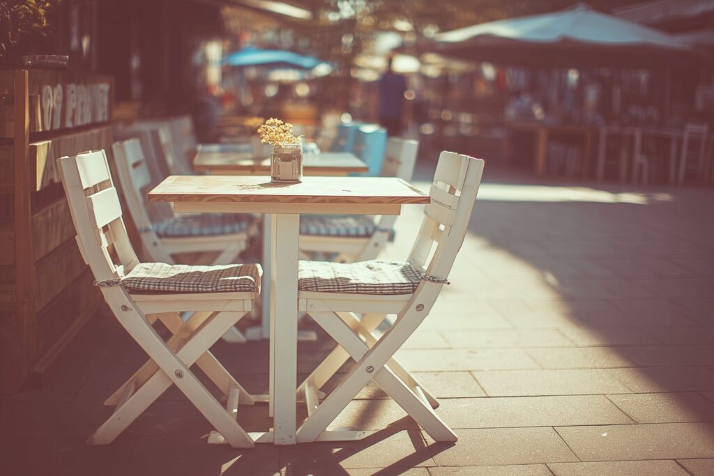 【無料画像】オープンカフェのフリー素材・おしゃれなテラス席０２