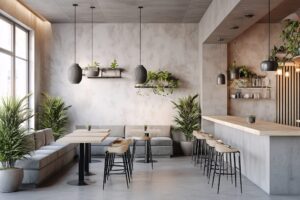 【フリー素材】オシャレな雰囲気のカフェ店内・インテリアのイメージ画像０２