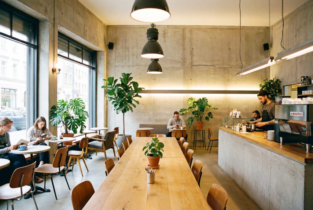 【フリー素材】カフェの内装デザイン・インテリア画像０２