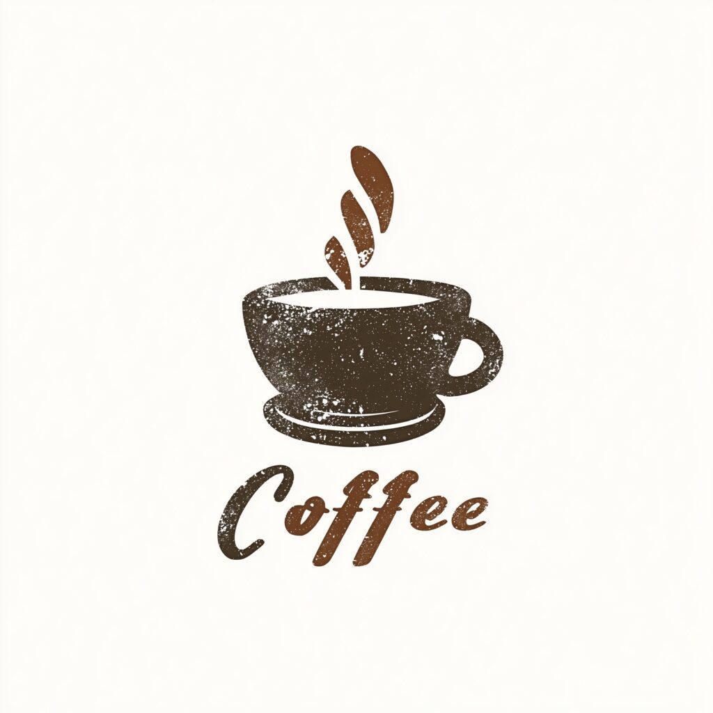 【フリー素材】オシャレでかわいいコーヒーのロゴイラスト画像０２