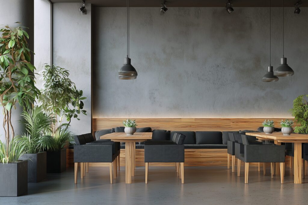 【フリー素材】オシャレな雰囲気のカフェ店内・インテリアのイメージ画像０１