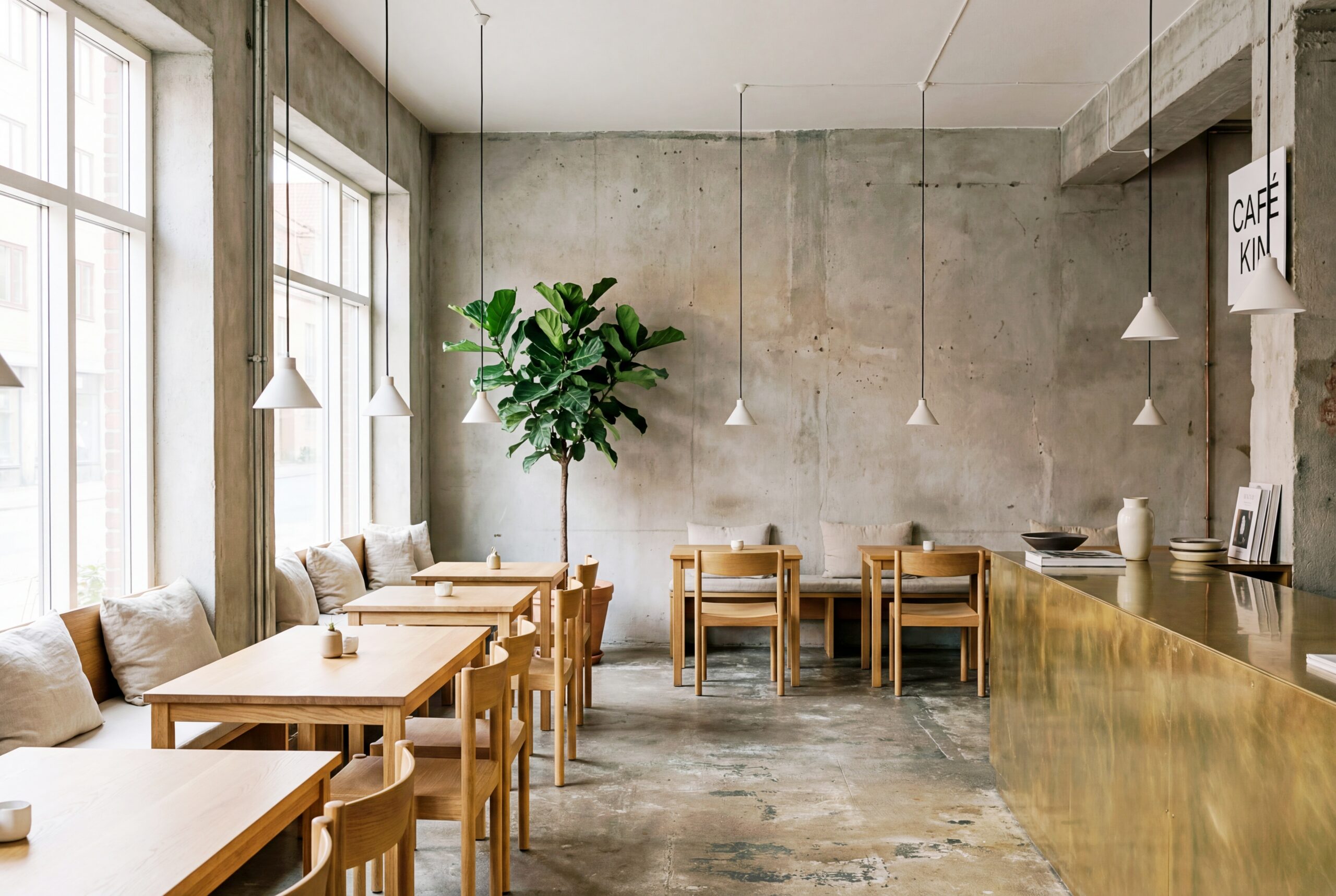 【フリー素材】カフェの内装デザイン・インテリア画像０