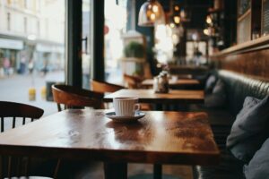 【背景に最適】カフェのインテリア写真・フリー素材０