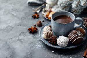 【無料】カフェのチョコレートスイーツ・フリー素材０