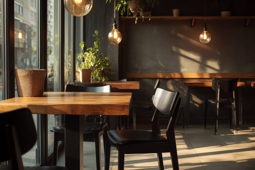 【背景に最適】カフェのインテリア写真・フリー素材０