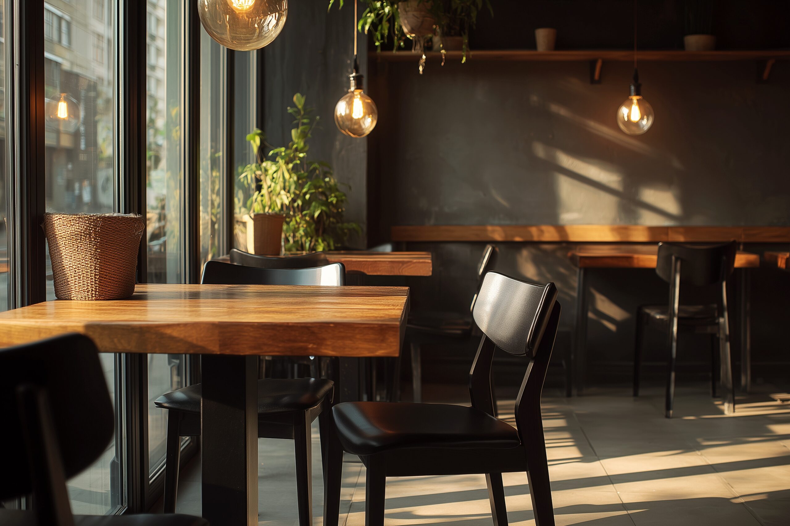 【背景に最適】カフェのインテリア写真・フリー素材０